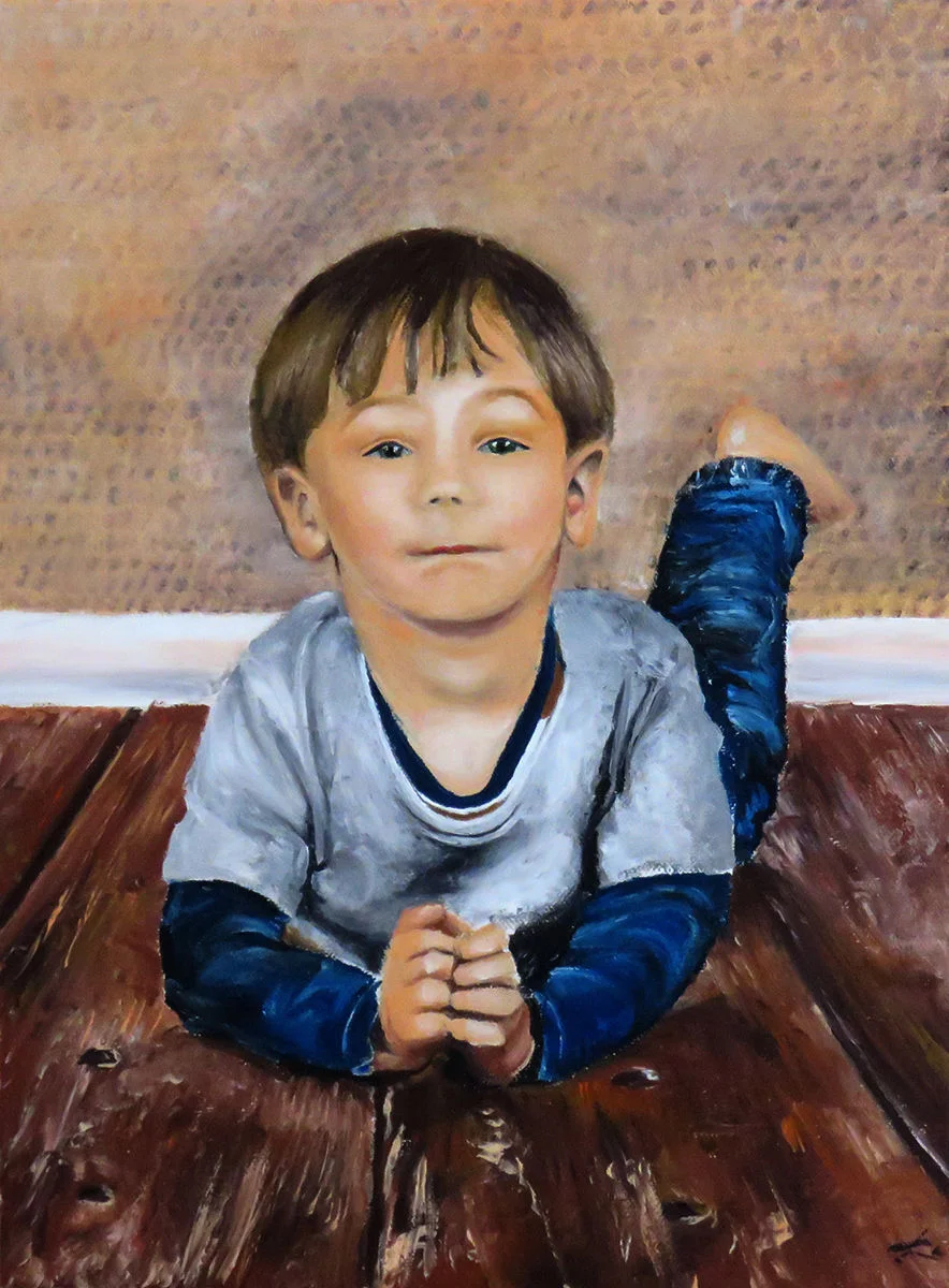 Aron (portrait) oil painting