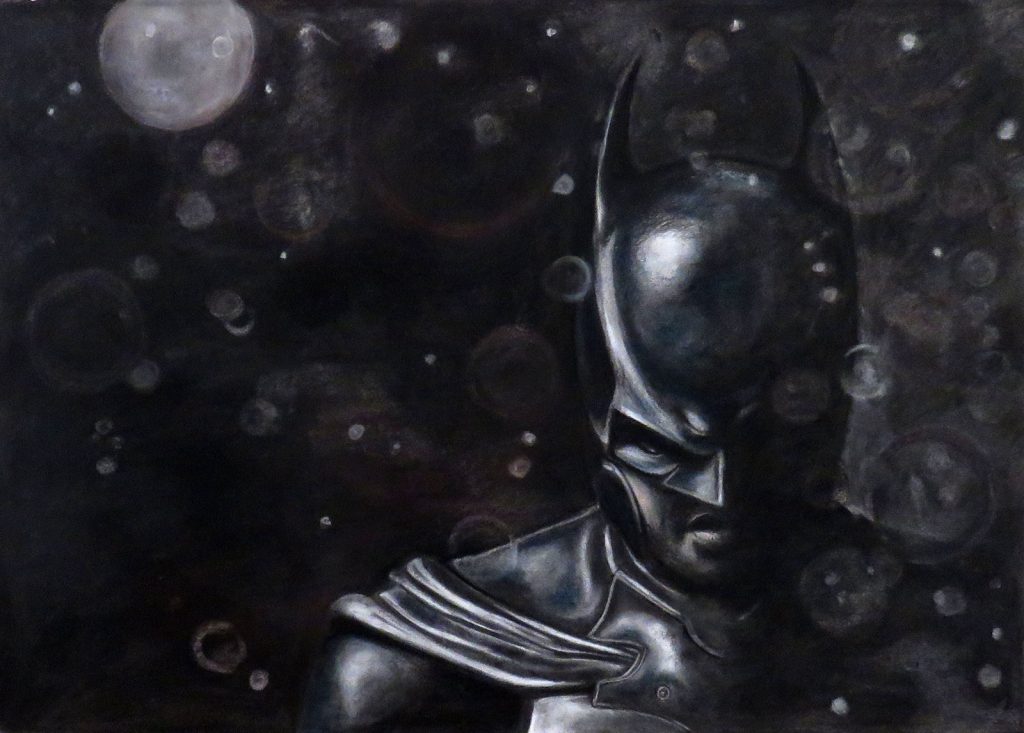 Batman charcoal drawing