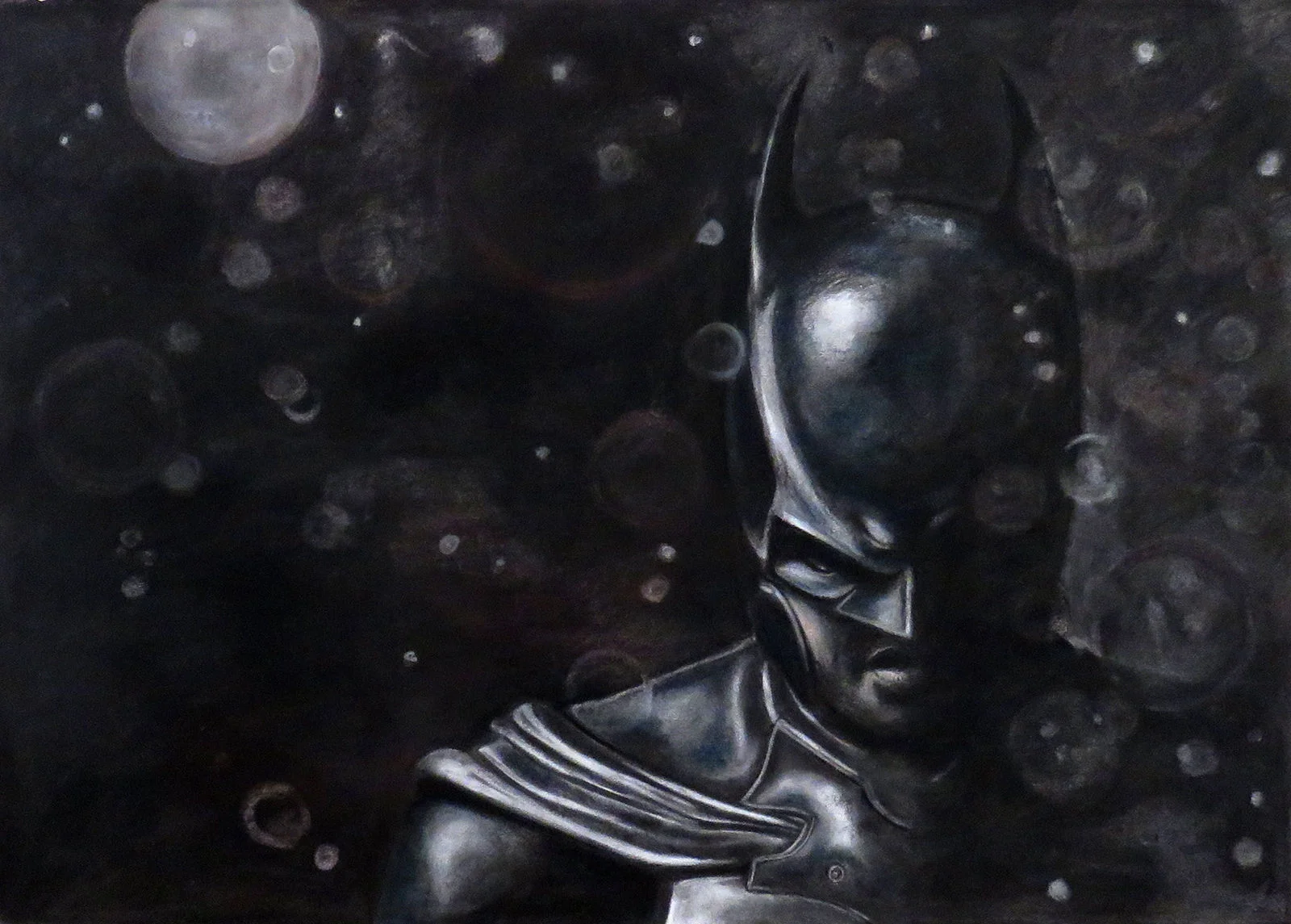 Batman charcoal drawing