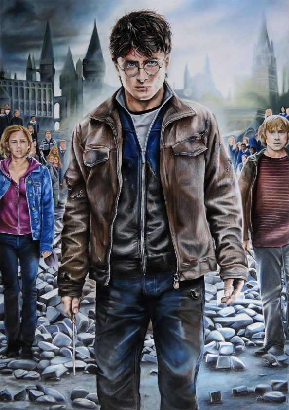 Harry Potter Harry Potter pastel pencil drawing