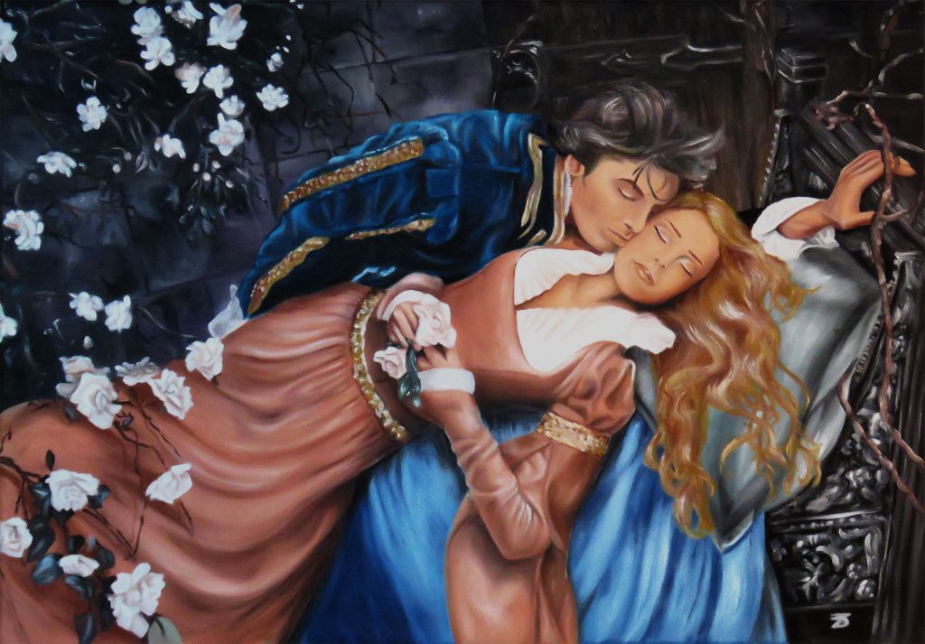 Sleeping Beauty oil painting